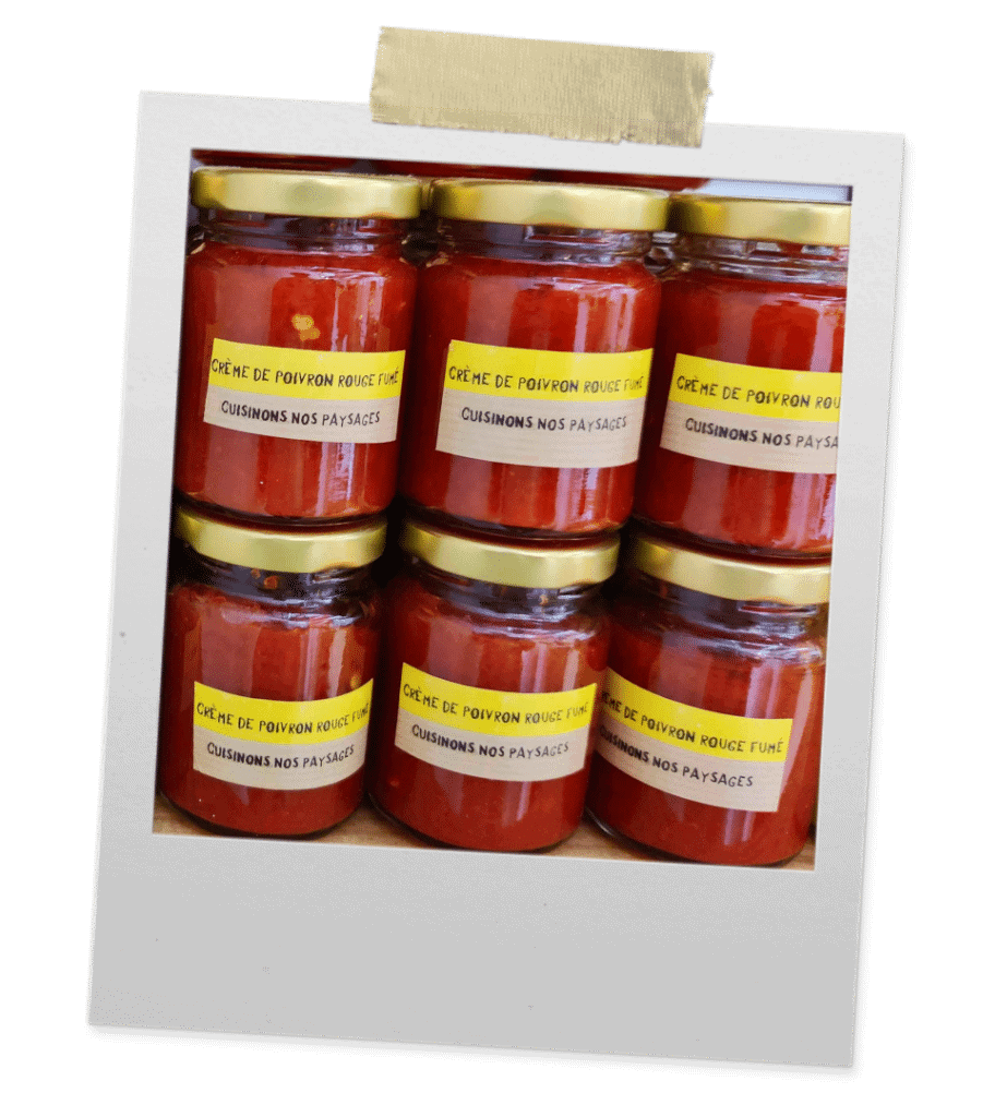 Conserves de concentré de tomates sur une étagère